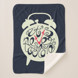 Het is nooit te laat sherpa deken