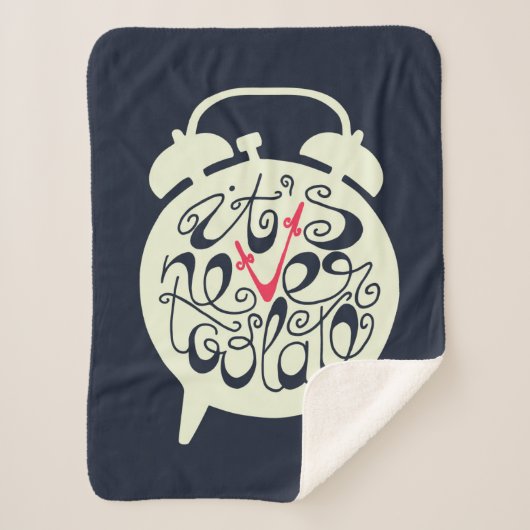 Het is nooit te laat sherpa deken (Voorkant)