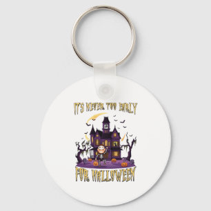 Het Is Nooit Te Vroeg Halloween Spokenhuis Skelet Sleutelhanger