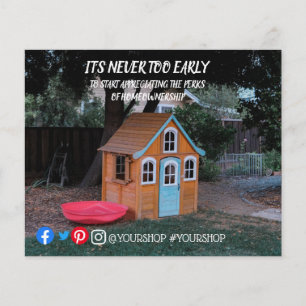 Het is nooit te vroeg onroerend goed marketing ans flyer