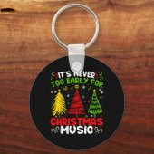 Het is nooit te vroeg voor de kerstboom sleutelhanger (Voorkant)