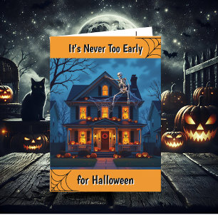 Het is nooit te vroeg voor Halloween decoraties Kaart