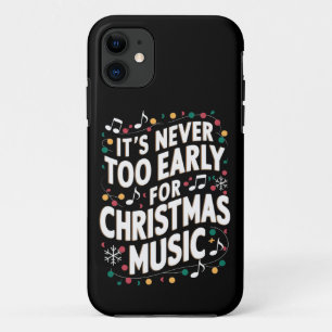 Het is nooit te vroeg voor kerstmuzikant iPhone 11 hoesje