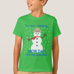 Het is NU Mystery Detective Snowman T-shirt