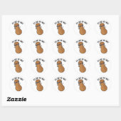 Het is Nut My Fault Funny Pun Ronde Sticker (Vel)