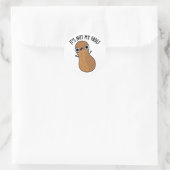 Het is Nut My Fault Funny Pun Ronde Sticker (Tas)