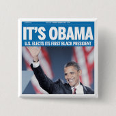 Het is Obama Headline Button (Voorkant)