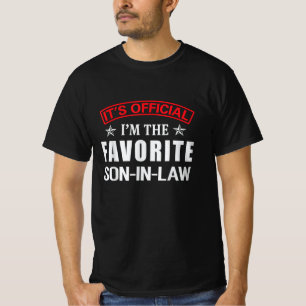 Het is officieel dat ik de favoriete schoonzoon be t-shirt