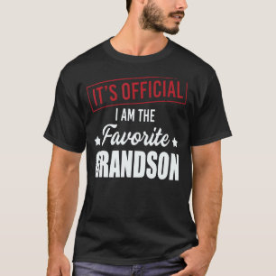 Het is officieel Ik ben de favoriete kleinzoon van T-shirt