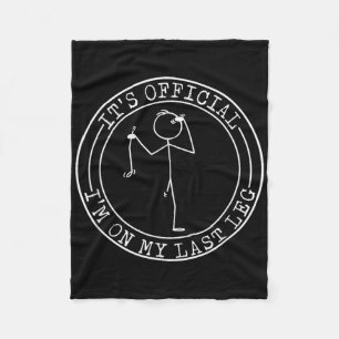 Het is officieel, ik ben op mijn laatste been Ampu Fleece Deken