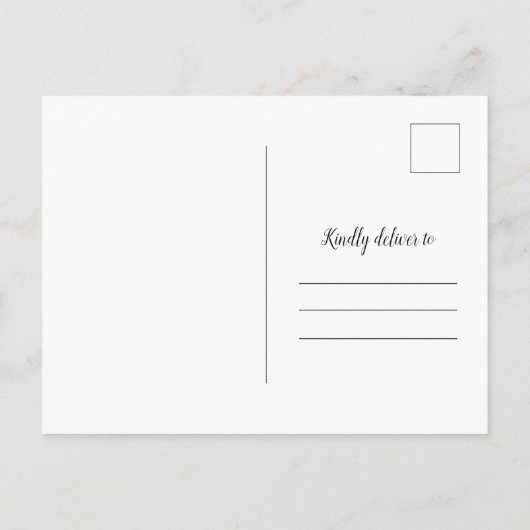 Het is officiële Elopement Wedding Aankondigingskaart (Achterkant)