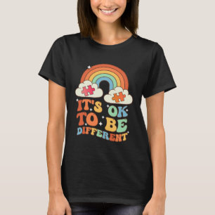 Het Is Ok Om Anders Te Zijn Autisme Acceptatie Reg T-shirt