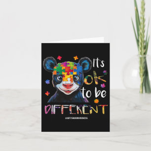 Het is OK om anders te zijn - Autisme Bewustzijn P Kaart