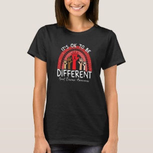 Het Is Ok Om Anders Te Zijn Hartziekte Bewustzijn T-shirt