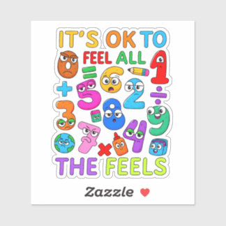 Het is OK om Cijfers Schattig Kinderen Sticker te