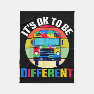 Het is OK om een andere Autism Awareness School Bu Fleece Deken