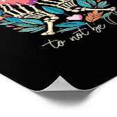 Het is ok om niet ok - skelet handen met hart poster (Hoek)