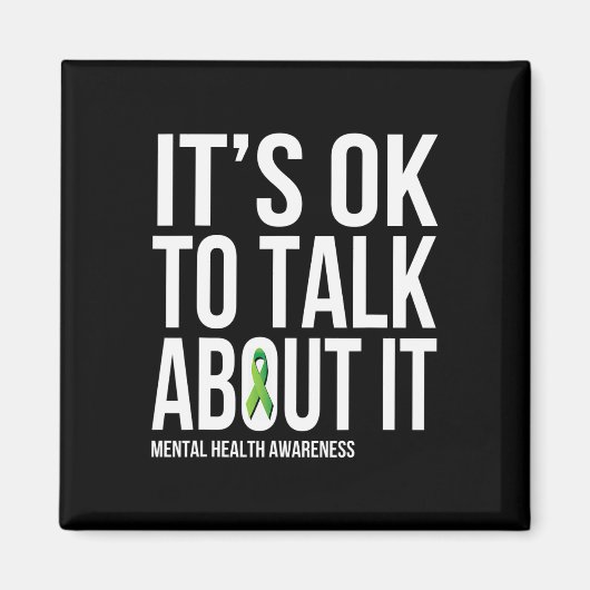 Het is OK om te praten over IT Mental Health Aware Magneet (Voorkant)