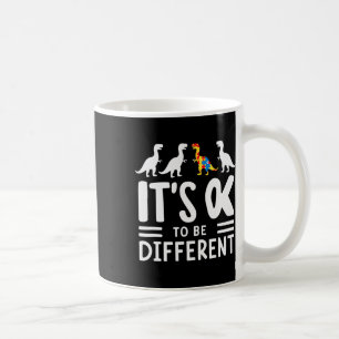 Het is OK om verschillende dinosaurus autisme bewu Koffiemok