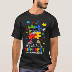 Het is OK om verschillende puzzelpuzzels autisme t T-shirt
