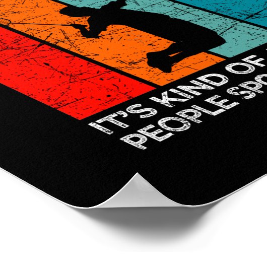 Het is oké als je niet van badminton houdt. poster (Hoek)