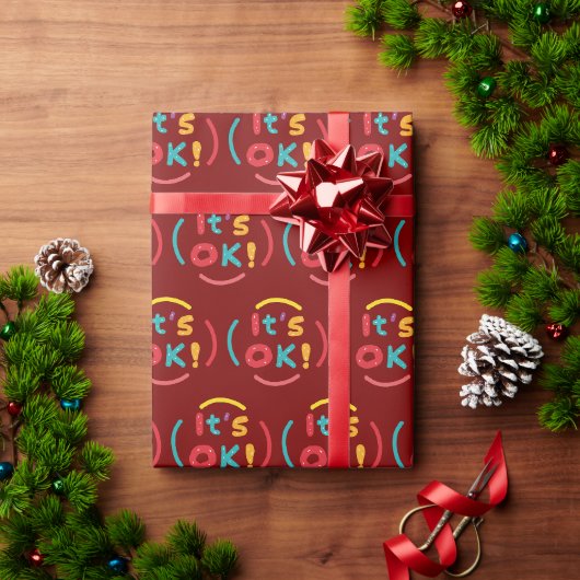 Het is oké! cadeaupapier (Feestdagen Geschenken)
