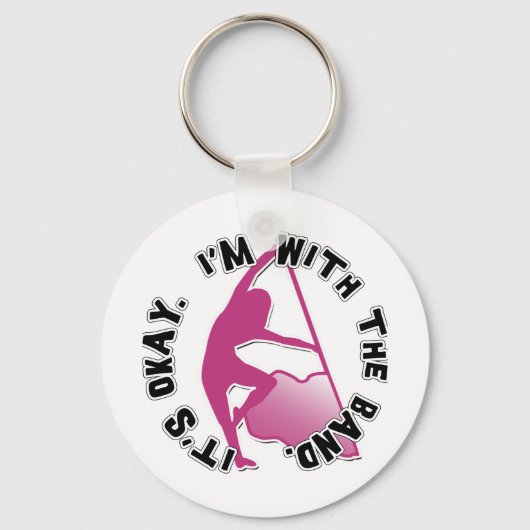 Het is oké, ik ben met de band sleutelhanger (Voorkant)