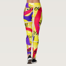 Het is oké! Mermaid Eclipse Art beroemd gemaakt do Leggings