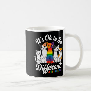 Het Is Oké Om Anders Te Zijn Kat Puzzel Schattig A Koffiemok