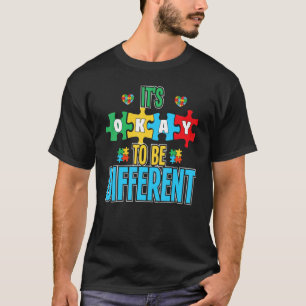 Het Is Oké Om Anders Te Zijn Peuter Autisme Bewu T-shirt