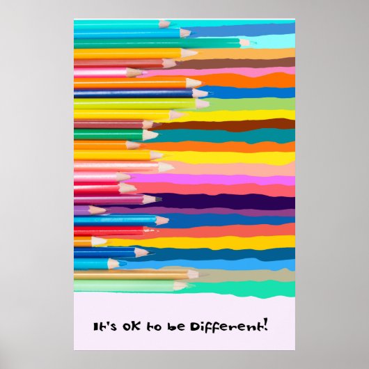 Het is oké om anders te zijn! poster (Voorkant)