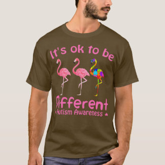 Het is oké om een ander autisme bewustzijn te zijn t-shirt