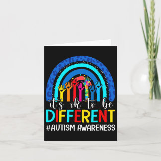Het is oké om een andere Autism Awareness Leopard  Kaart