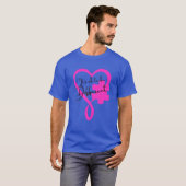Het is oké om een andere Autisme-bewustmakingsroze T-shirt (Voorkant volledig)