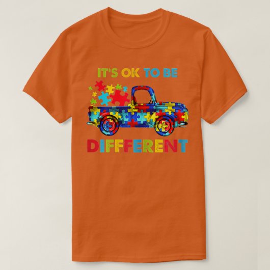 Het is oké om een andere maand van autisme bewust  t-shirt (Design voorkant)
