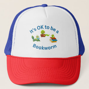 Het is oké om een boekenwurm te zijn trucker pet