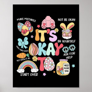 Het is oké om een paar fouten te maken Paasschool Poster