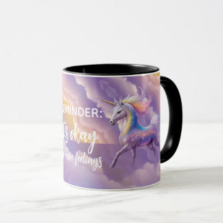 Het is oké om gevoelens te hebben Sparkly Glitter Mok