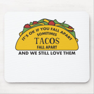 Het is oké om Herfst te maken van Funny Taco Love Muismat