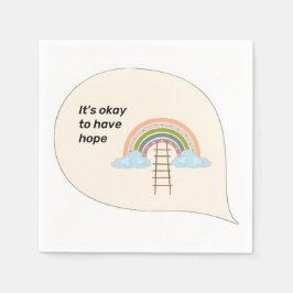 "Het is oké om Hope Rainbow Hoodie te hebben" Servet
