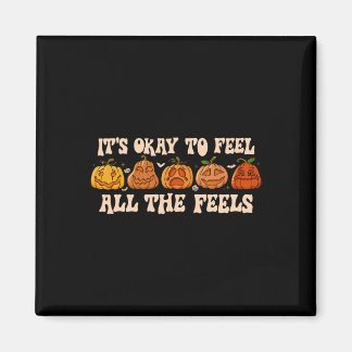 Het Is Oké Om Je Geestelijke Gezondheid Herfst Pom Magneet