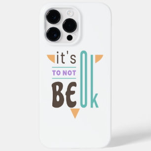 Het is oké om niet in orde te zijn. Case-Mate iPhone 14 pro max hoesje
