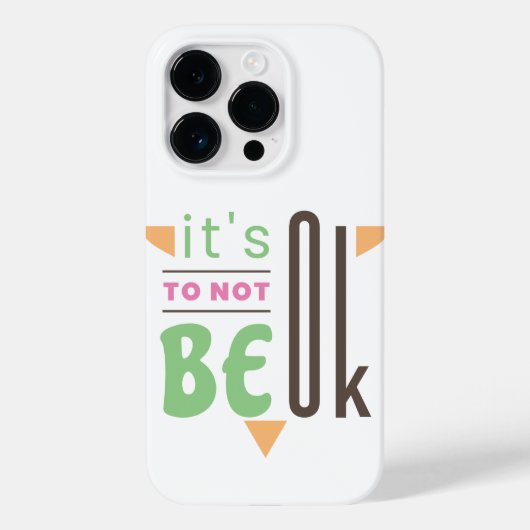 Het is oké om niet in orde te zijn. Case-Mate iPhone case (Achterkant)