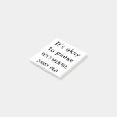 Het is oké om te pauzeren - aangepaste zachte heri post-it® notes (Schuin)