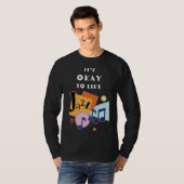 Het is oké om van jazz te houden t-shirt (Voorkant volledig)