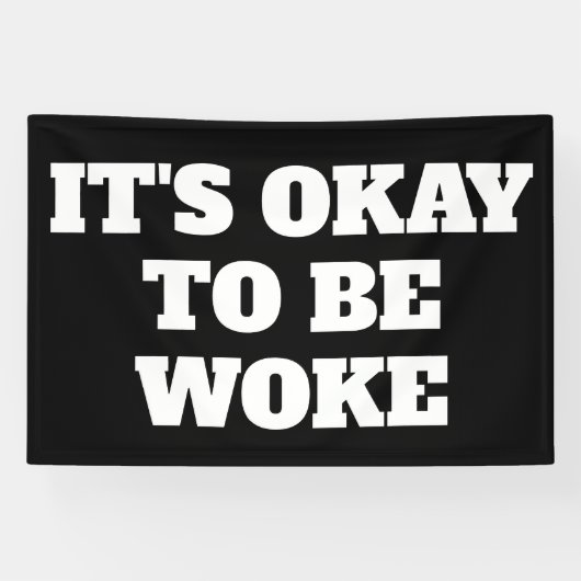 Het is oké om wakker te worden spandoek (Horizontaal)