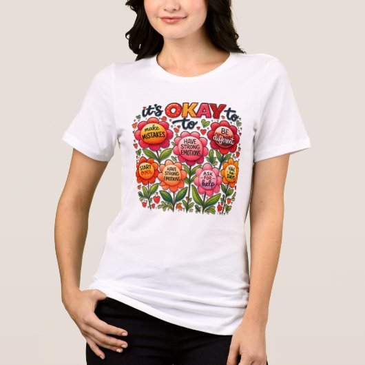 Het Is Oké Tri-Blend Shirt (Voorkant)