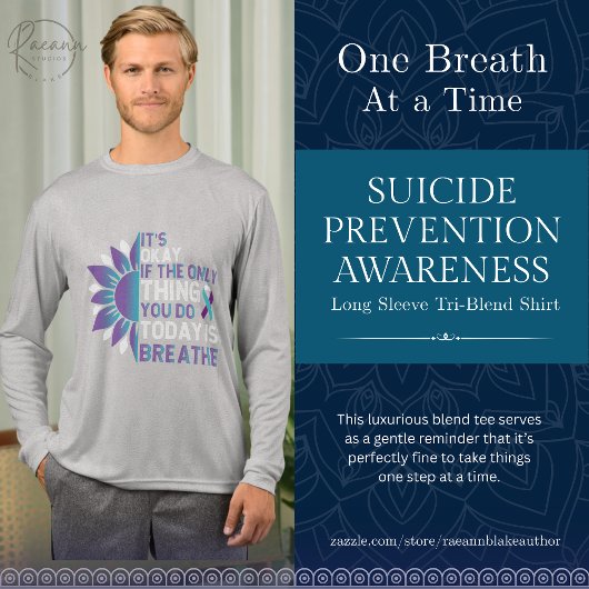 'Het is oké' Zelfmoordpreventie Bewustzijn Tri-Blend Shirt