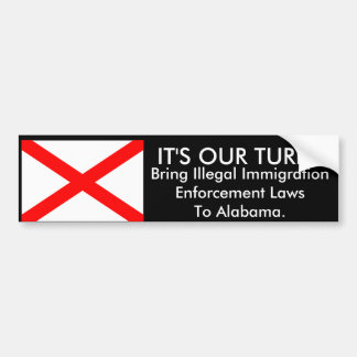 Het is onze beurt, Alabama Bumpersticker