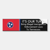 Het is onze beurt, Tennessee Bumpersticker (Voorkant)